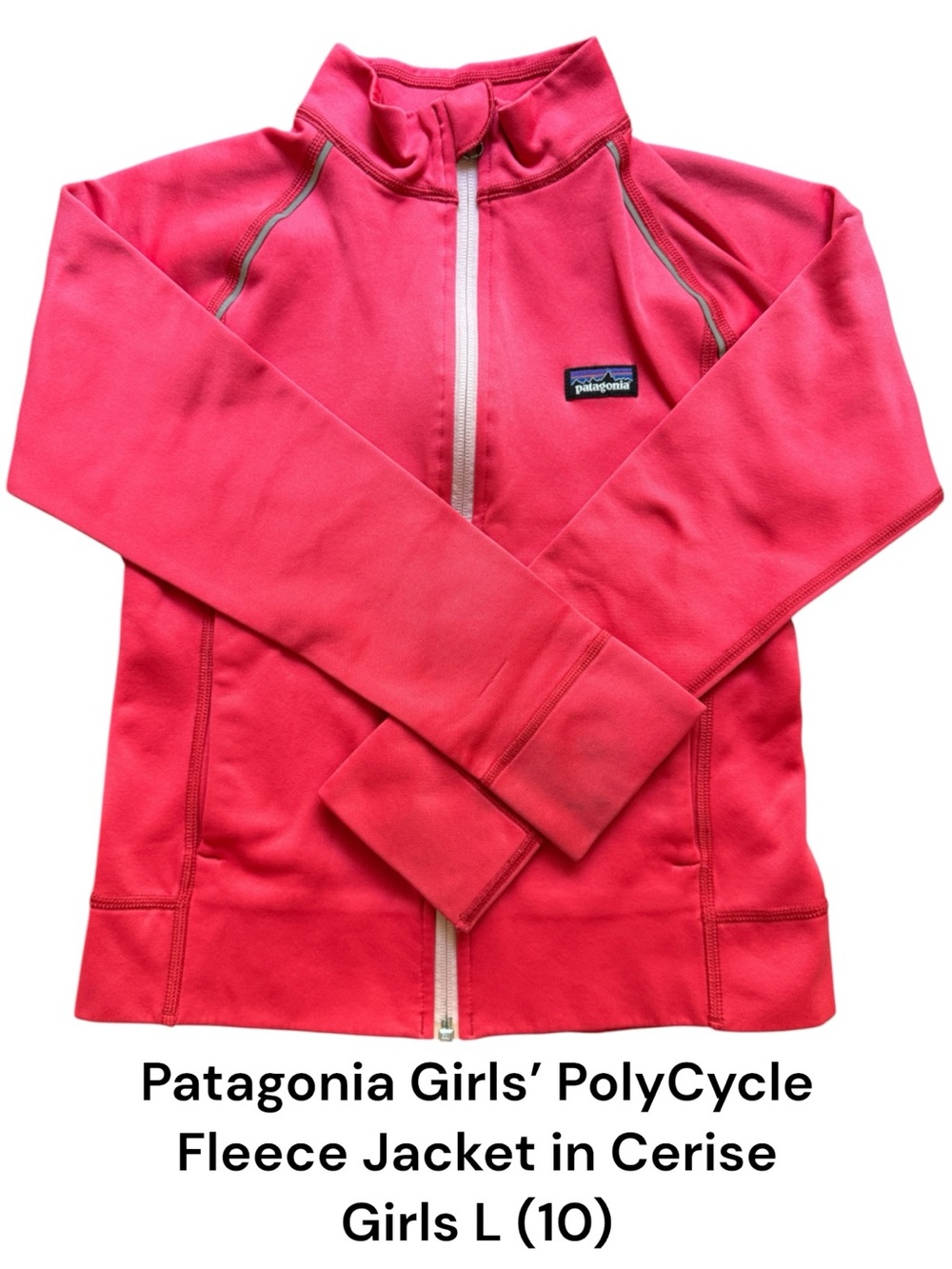 Patagonia Girls’ PolyCycle Fleece Jacket in Cerise Pink - Girls M (10)
